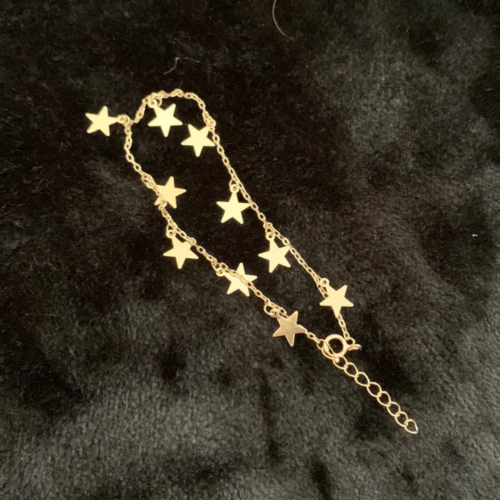 18kt gold plated Bracelet stars chain bracelet